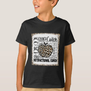 Bleached Leopard Instructions coach Typography Te T Shirt