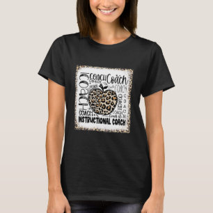 Bleached Leopard Instructions coach Typography Te T Shirt