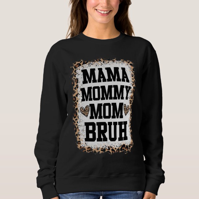 Bleached Leopard Mamma Mor T Shirt (Framsida)