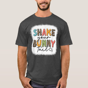 Bleached Leopard Shake din Bunny Svan Flicka E T Shirt