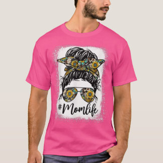 Bleached Mamma Life Solros Mamma Life Leopard Mess T Shirt