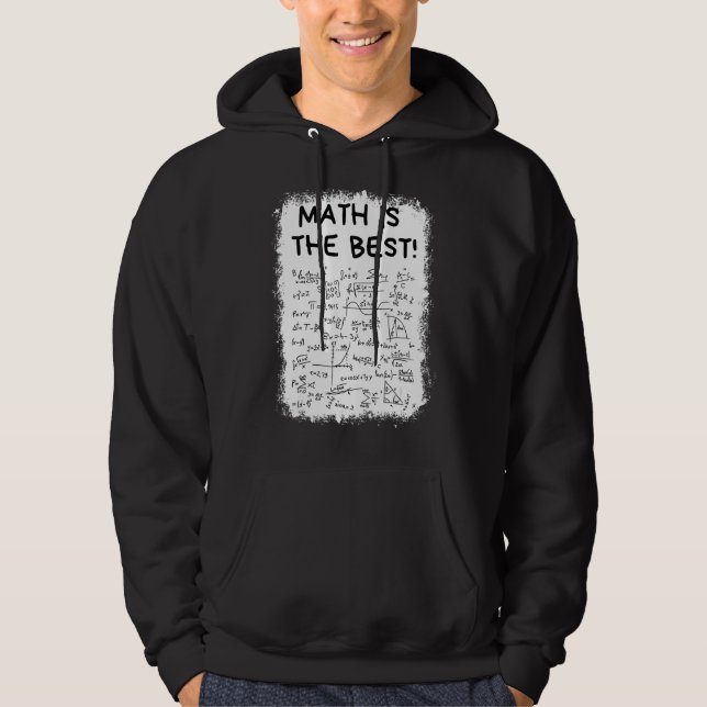 Bleached Math är den bästa matematikläraren tillba Hoodie (Framsida)