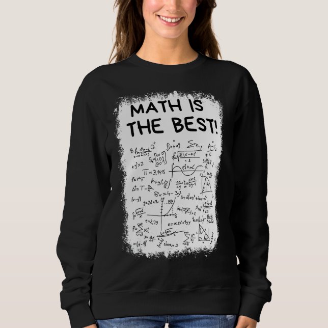 Bleached Math är den bästa matematikläraren tillba T Shirt (Framsida)