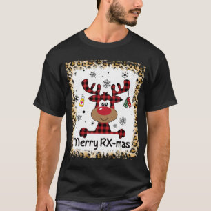 Bleached Merry RX-Mas Reindeer-julapotek T Shirt