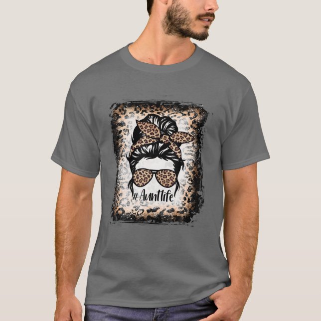 Bleached Moster Life ,Funny Moster Life Leopard Me T Shirt (Framsida)