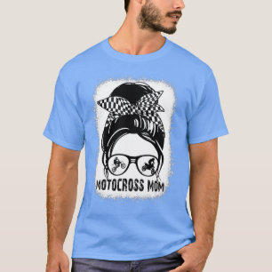 Bleached Motocross Mamma Life Dirt Bike Mors dag T Shirt