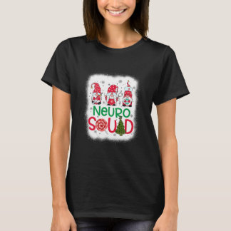 Bleached Neuro Squad Gnomies Nurse jul Gräs T Shirt