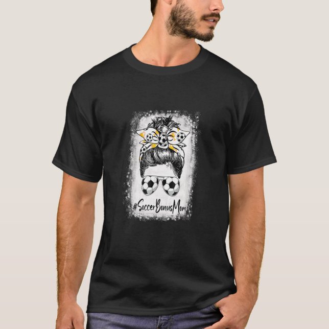 Bleached Oceaner Bonus Mamma Messy Bun Ocer Mor T Shirt (Framsida)