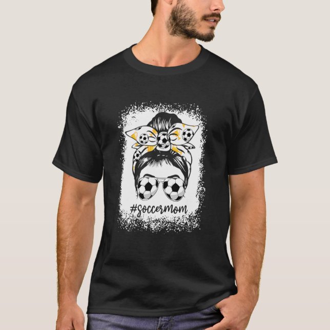 Bleached Ocer Mamma Messy Bun-sökare T Shirt (Framsida)