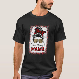 Bleached One Merry Mamma Leopard Buffalo Play Chri T Shirt
