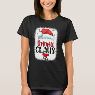 Bleached Santa Mamaw Claus jul Matching Fami T Shirt