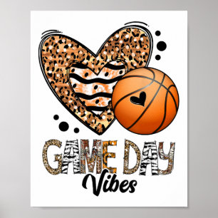 Bleached Sketll Game Day Vibes Sketll Mamma Game D Poster