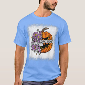 Bleached Sorta Sweet Sorta Spooky Blommigt Scary P T Shirt