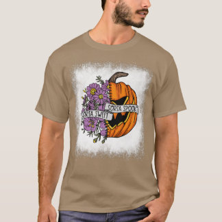Bleached Sorta Sweet Sorta Spooky Blommigt Scary P T Shirt