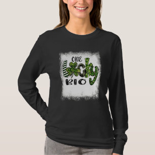 Bleached St patricks day Leopard One Lucky Bio T Shirt
