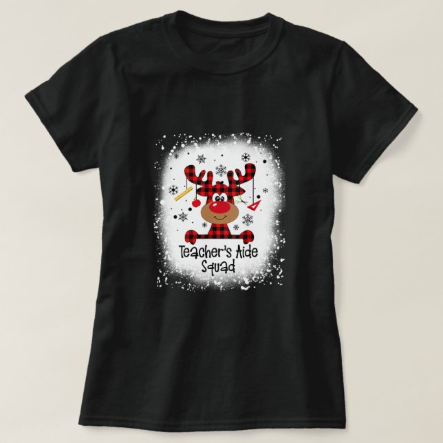 Bleached Teacher's Aide Squad Reindeer Funny Chris T Shirt (Design framsida)