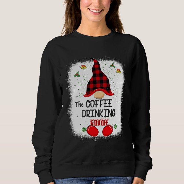 Bleached The Coffee Drinking Gnome Matching Family T Shirt (Framsida)