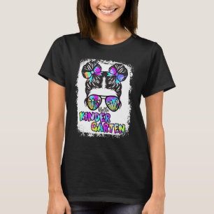 Bleached Tie Dye Hej Kindergarten Back to school T Shirt