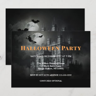 Bleak Mansion Halloween fest-inbjudan Inbjudningar