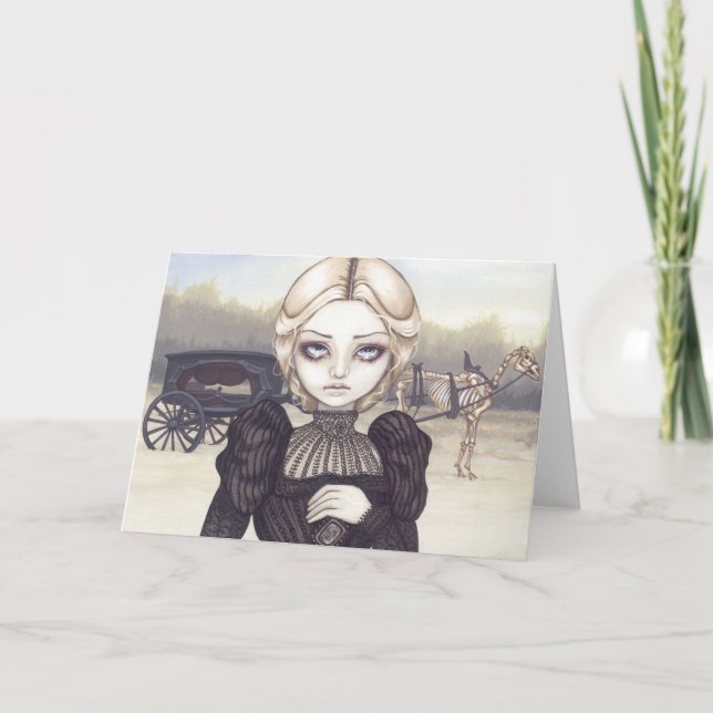 "Bleak Mourning"-hälsningskort Kort (Framsida)