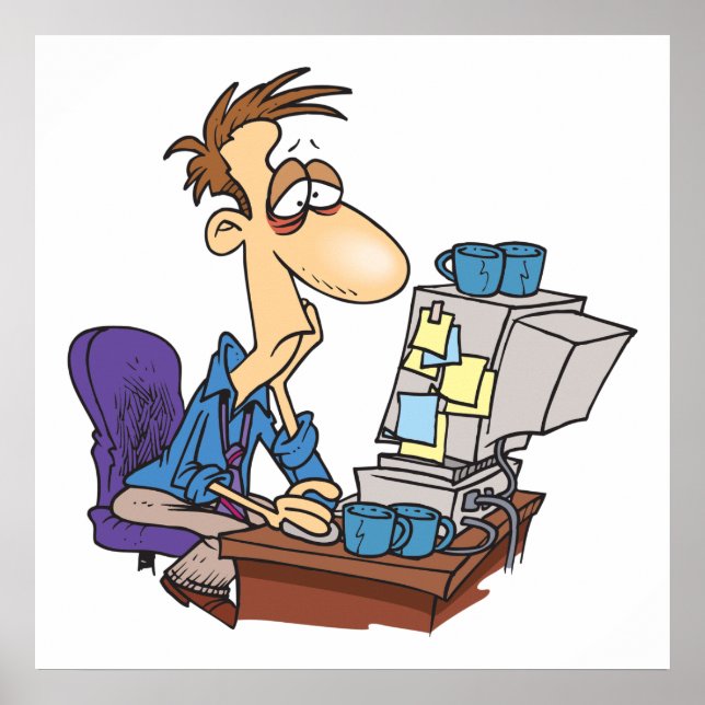 Bleary Eyed Man Poster (Framsidan)