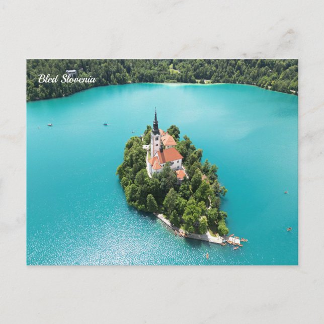 Bled Slovenien Helg Vykort (Framsida)