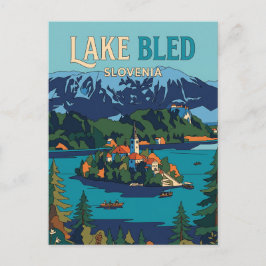 Bledsjön (Bledön) Slovenien Vykort