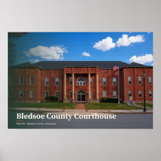 Bledsoe County Courthouse AI-konst Poster