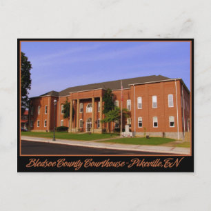 Bledsoe County Domstol - Pikeville, TN Vykort
