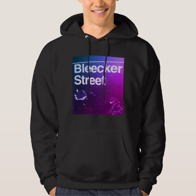 Bleecker Street, Greenwich Village, Manhattan NYC  Hoodie (Framsida)