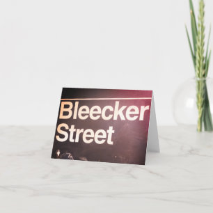 Bleecker Street, Greenwich Village, Manhattan NYC Kort