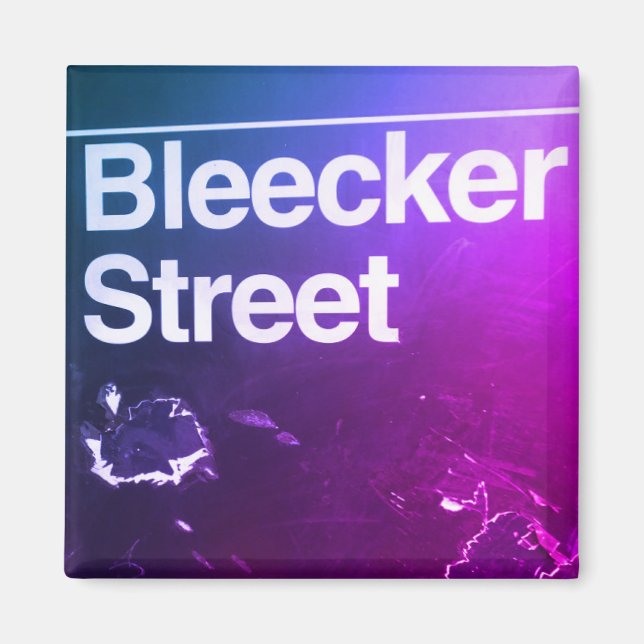 Bleecker Street, Greenwich Village, Manhattan NYC Magnet (Framsidan)