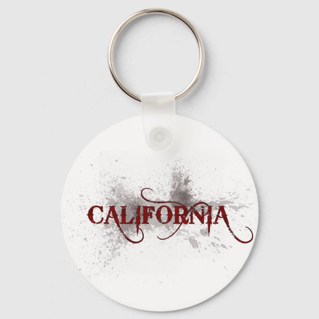 Bleeding Grunge California Keychain Nyckelring (Framsida)