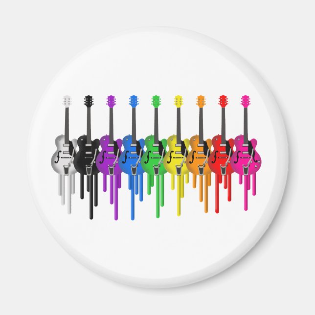 Bleeding Guitars Magnet (Framsidan)