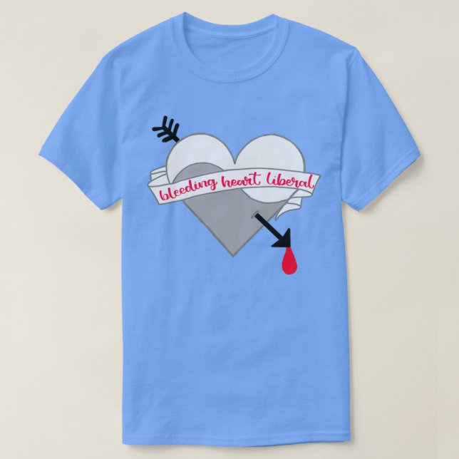 Bleeding Heart Liberal T Shirt (Design framsida)