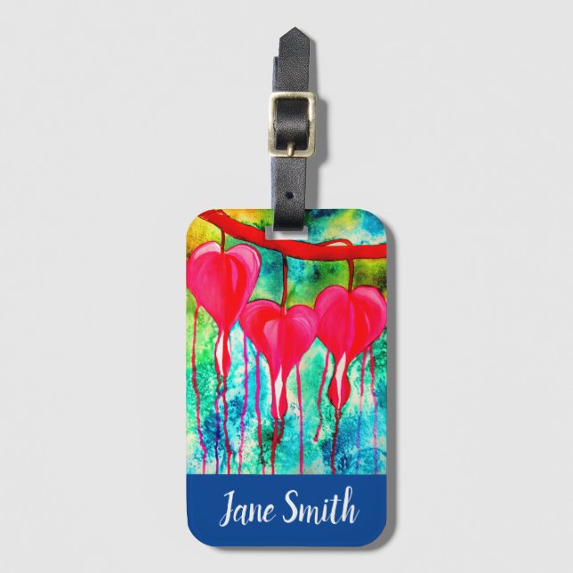 Bleeding Hearts blomart Bagagebricka (Framsida vertikal)