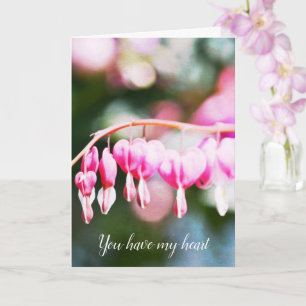 Bleeding Hearts Flowers Kort