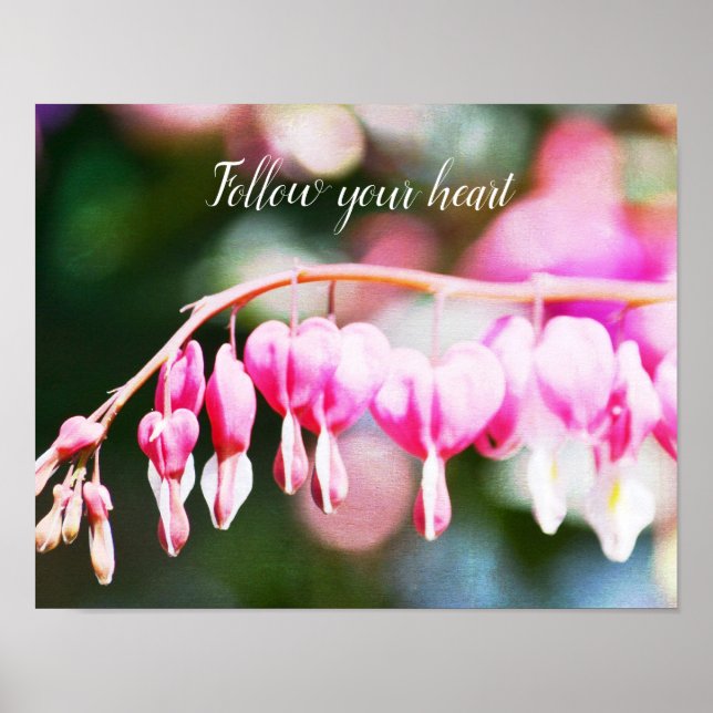 Bleeding Hearts Flowers Poster (Framsidan)