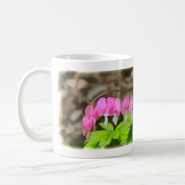 Bleeding Hearts Panoramic Kaffemugg (Vänster)