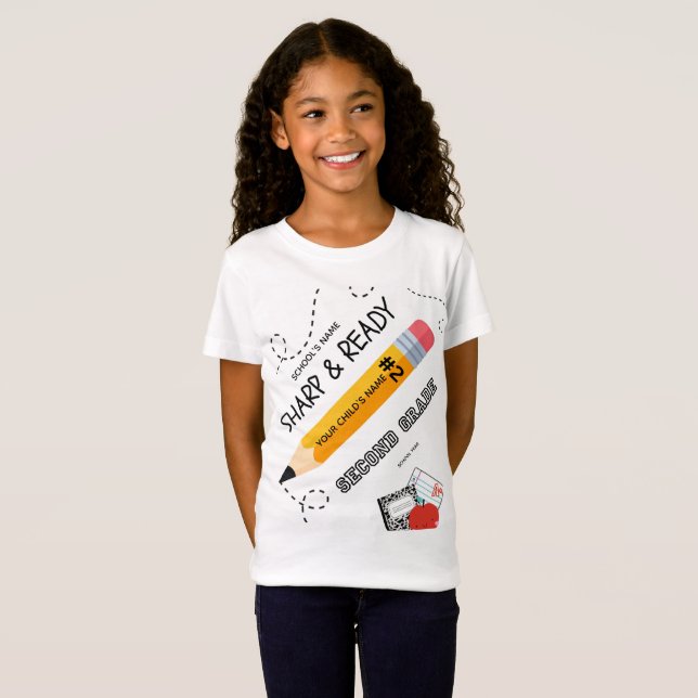BLEEGRAPHICS: Hej andra klass! T Shirt (Hel framsida)