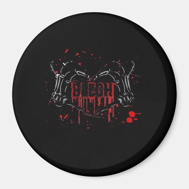 Blegh Breakdown, Skeleton Heart Händer, Emo Band,  Magnet (Framsidan)