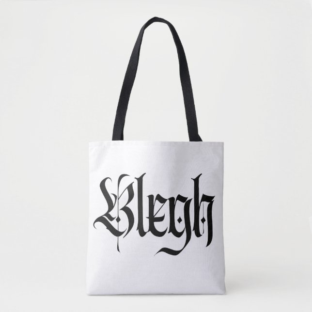 Blegh, metal, tung metal, punk,  tygkasse (Framsida)