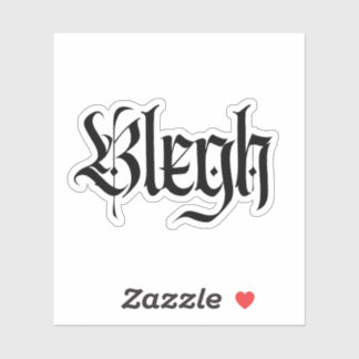 blegh, metall, tungt metall, punk, metall musik klistermärken