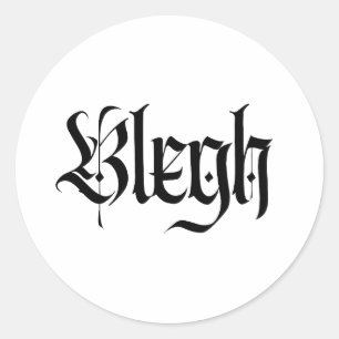 blegh, metall, tungt metall, punk, metall musik runt klistermärke