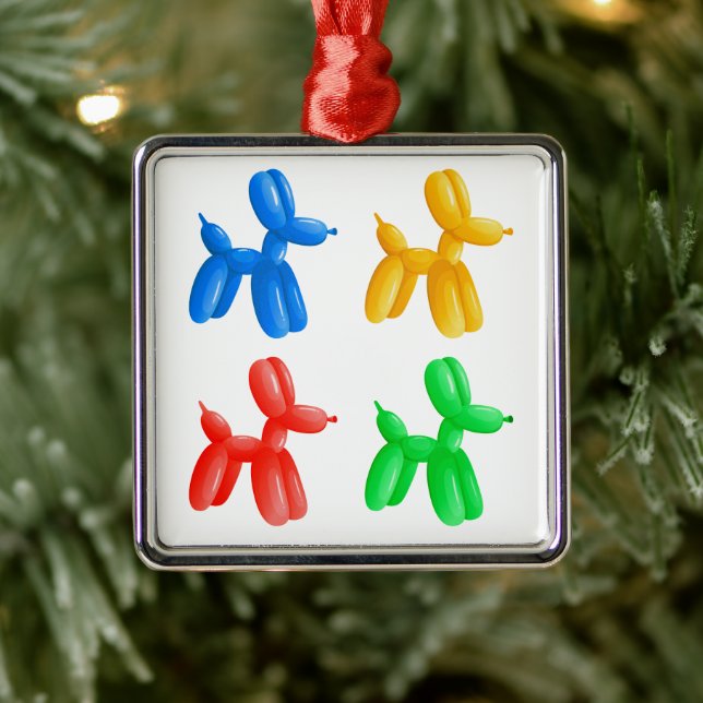 Blegon Animal Färg Mönster - Kids & Clown Party Julgransprydnad Metall (Träd)