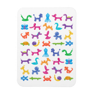 Blegon Animal Färg Mönster - Kids & Clown Party Magnet