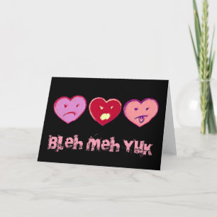 Bleh Meh Yuk anti alla hjärtans dag kort