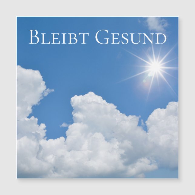 Bleibt Gesund - (Framsida)