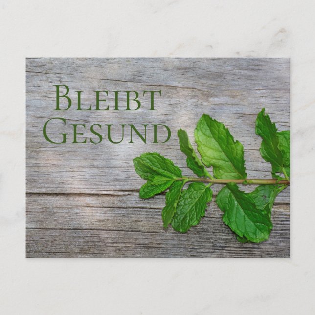 Bleibt Gesund - Vykort (Framsida)