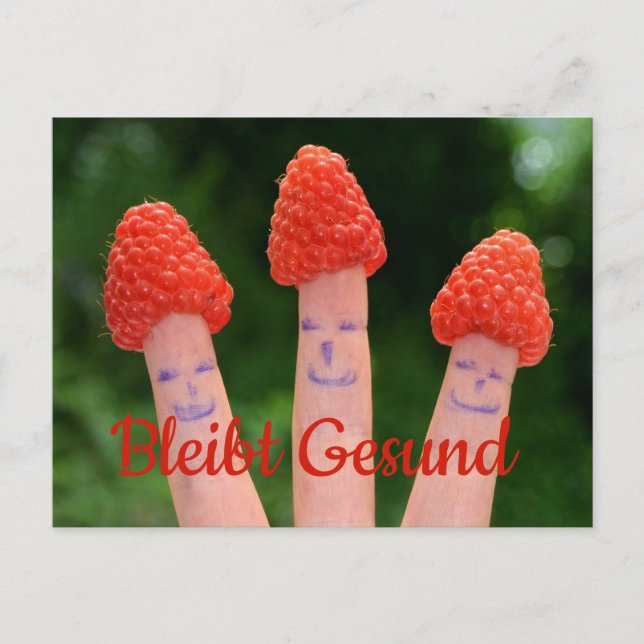 Bleibt Gesund - Vykort (Framsida)